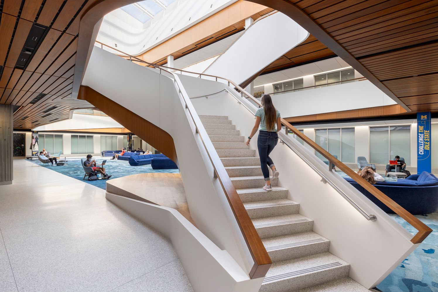 Stairwell at University of Michigan's Kinesiology Building