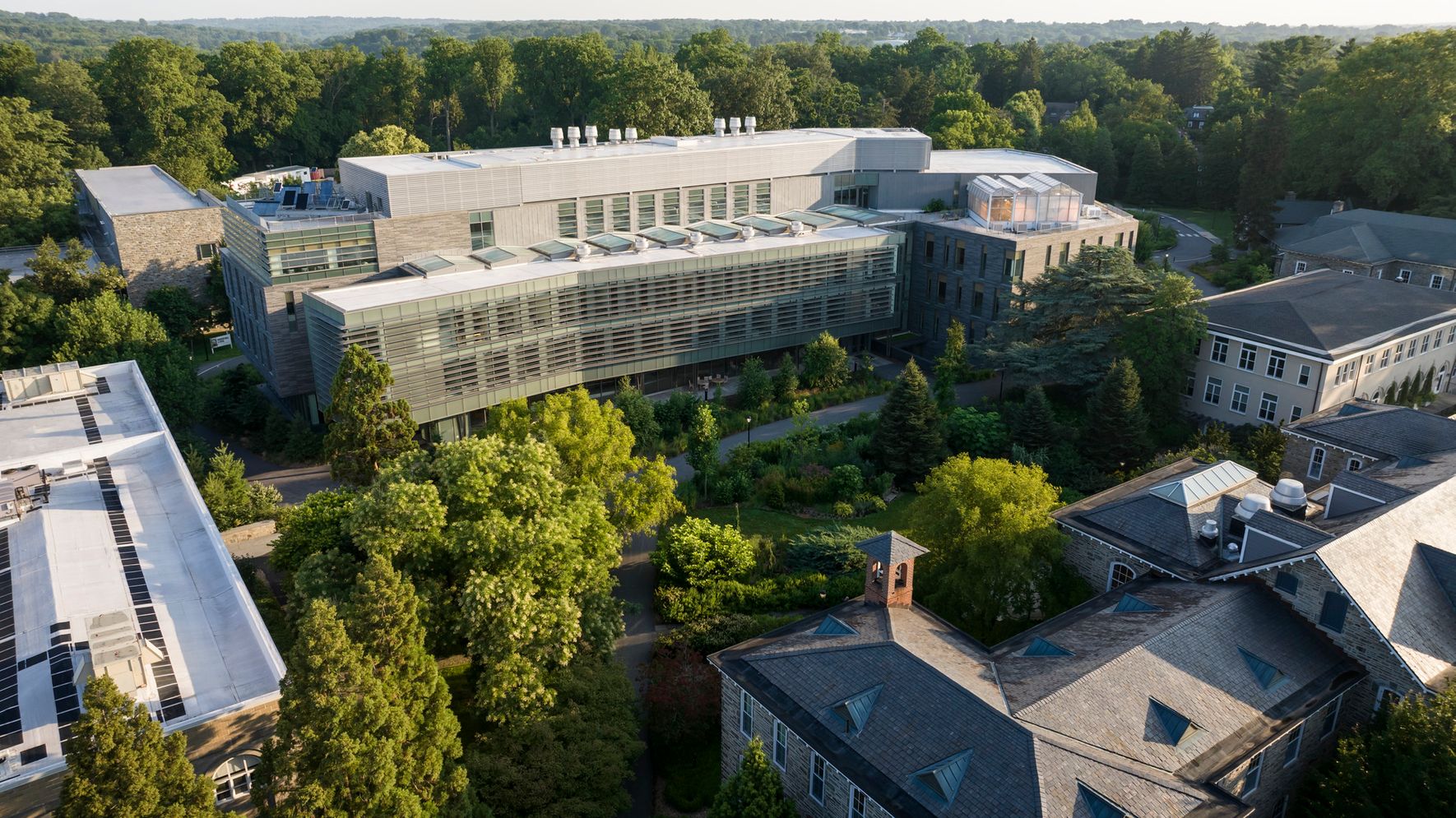 Exterior of Maxine Frank Singer Hall at Swarthmore College