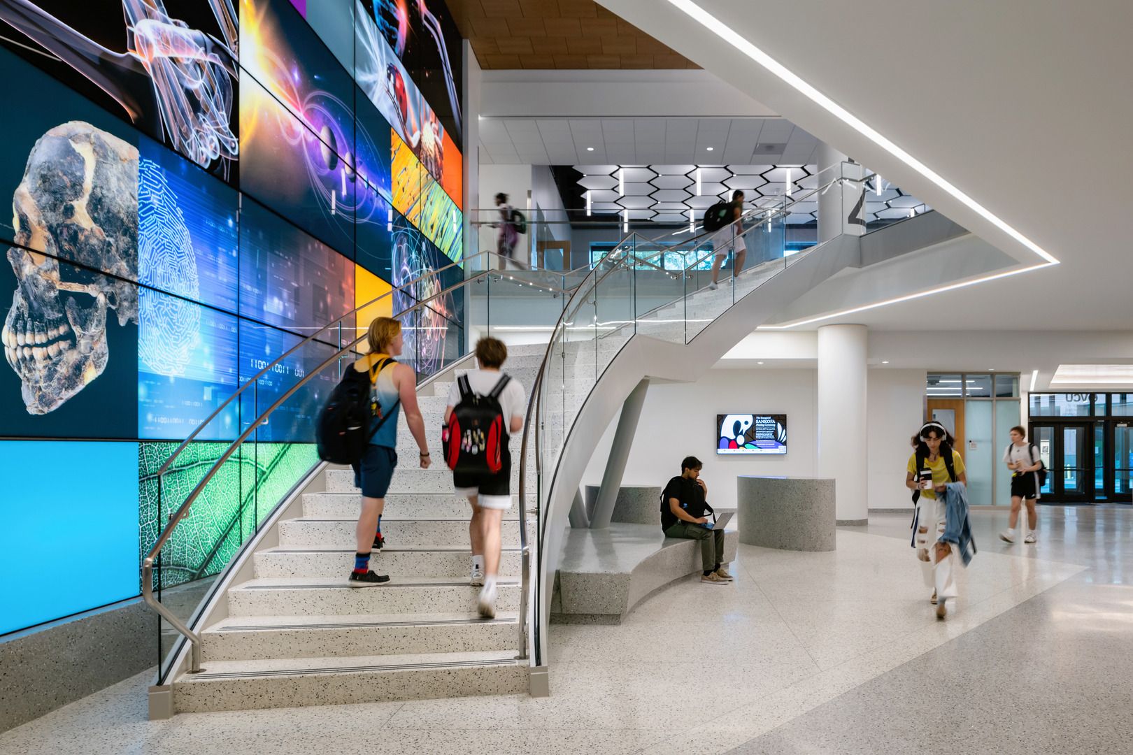 Interior of Virginia Commonwealth University STEM building