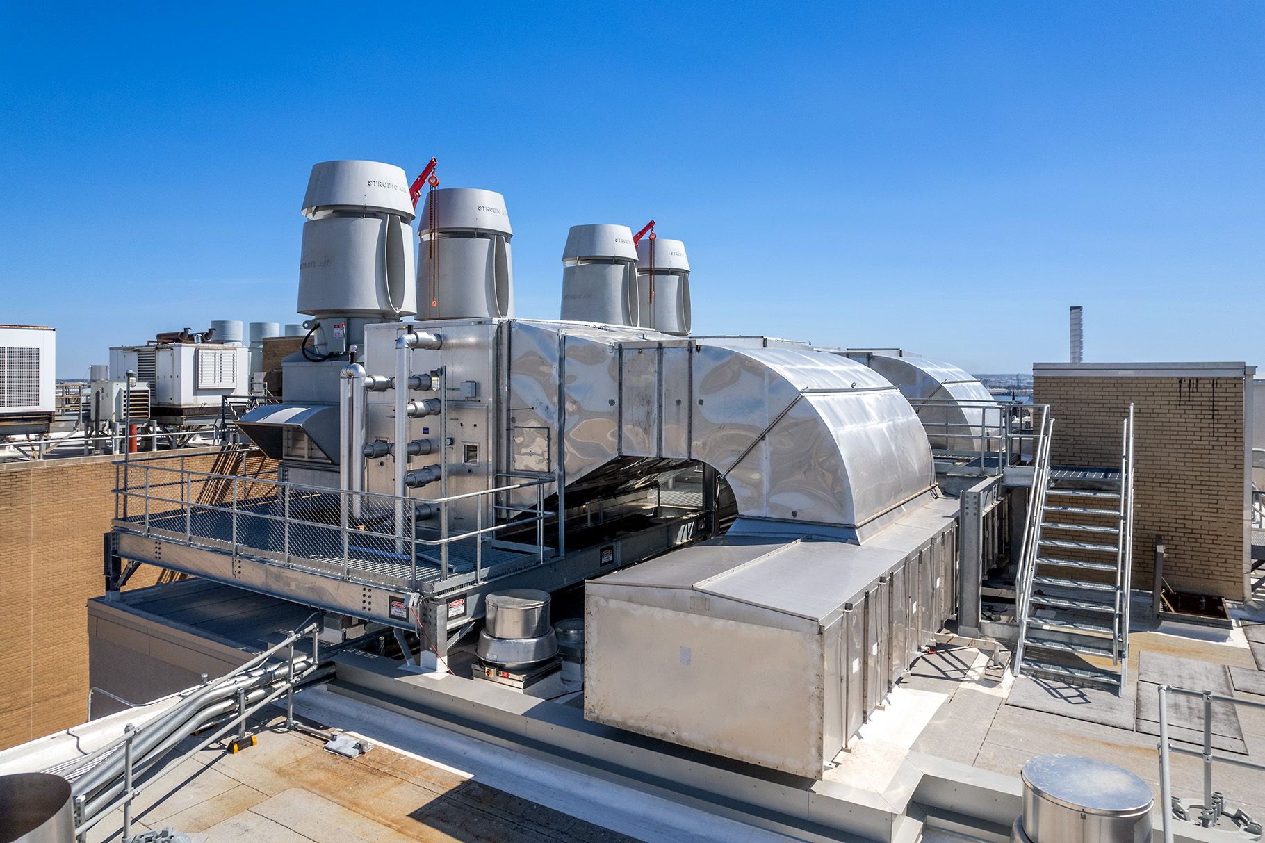 Mechanical roof at Bloomberg School of Public Health