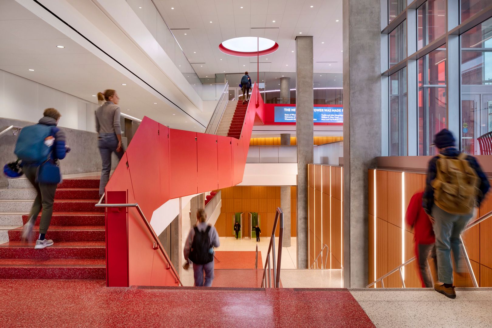 Stairwell in Chemistry Tower at University of Wisconsin-Madison