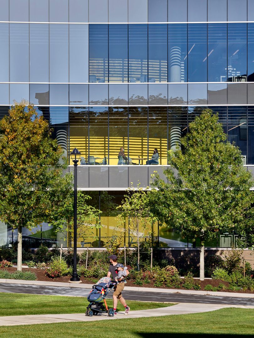 American University Hall of Science up close exterior view