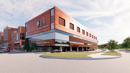 Exterior of University of Rochester Medical Center’s Strong Memorial Hospital