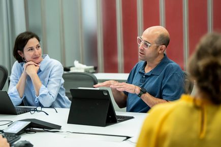 Ballinger staff having a meeting discussion