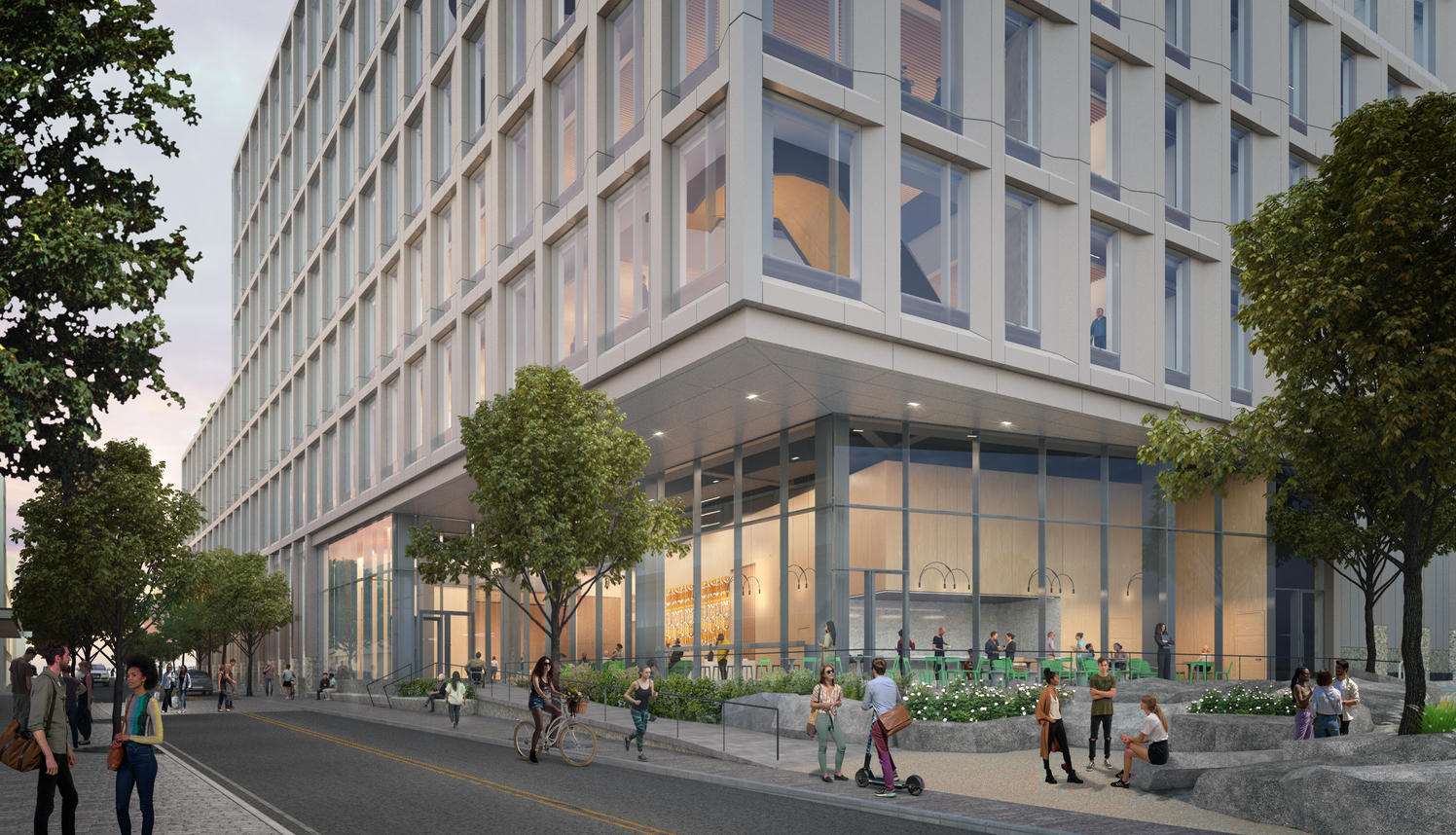 exterior rendering of Brown University Life Sciences Building