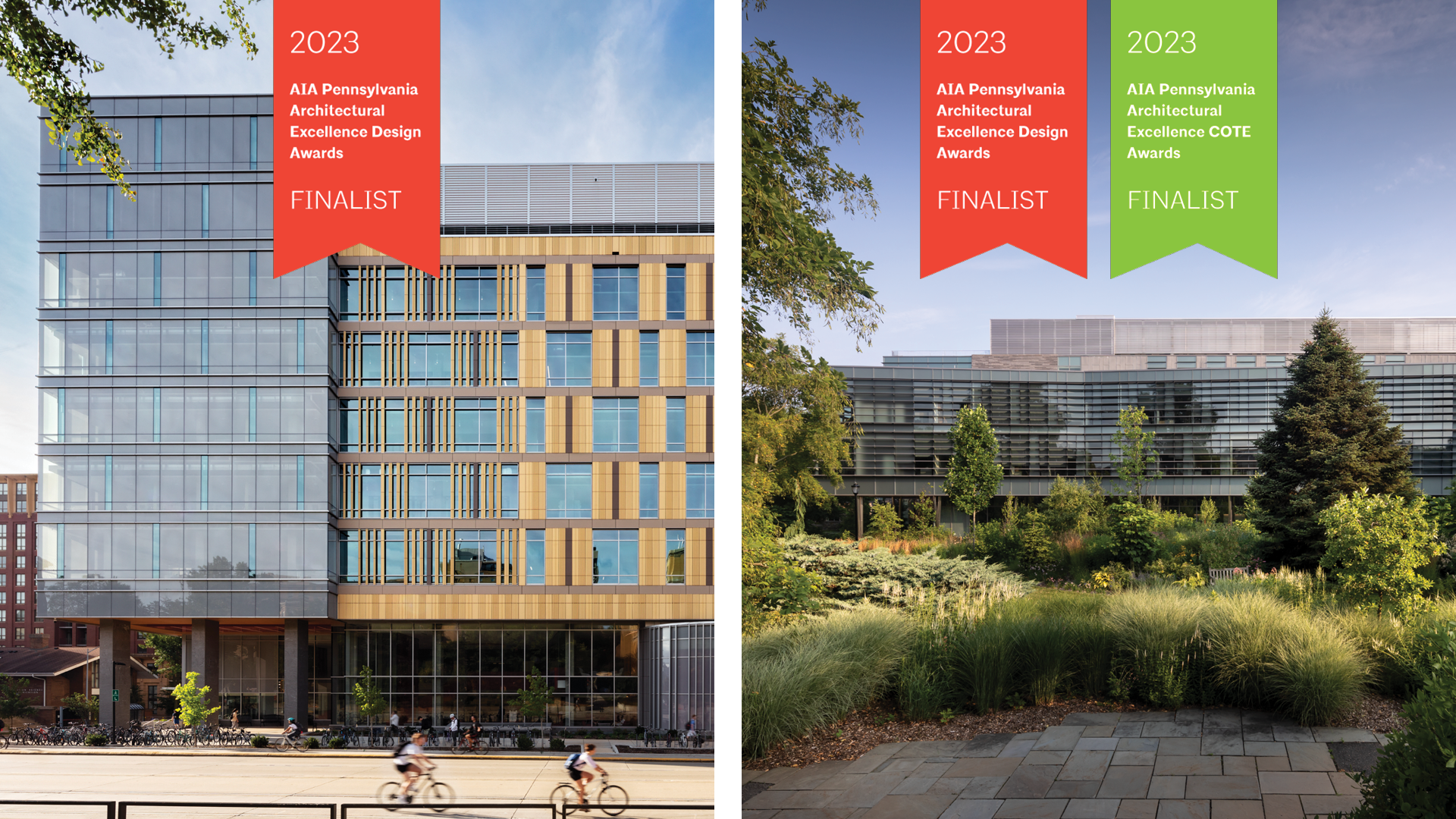 Chemistry tower at University of Wisconsin-Madison and Singer Hall at Swarthmore College both selected as finalists for AIA Pennsylvania Awards
