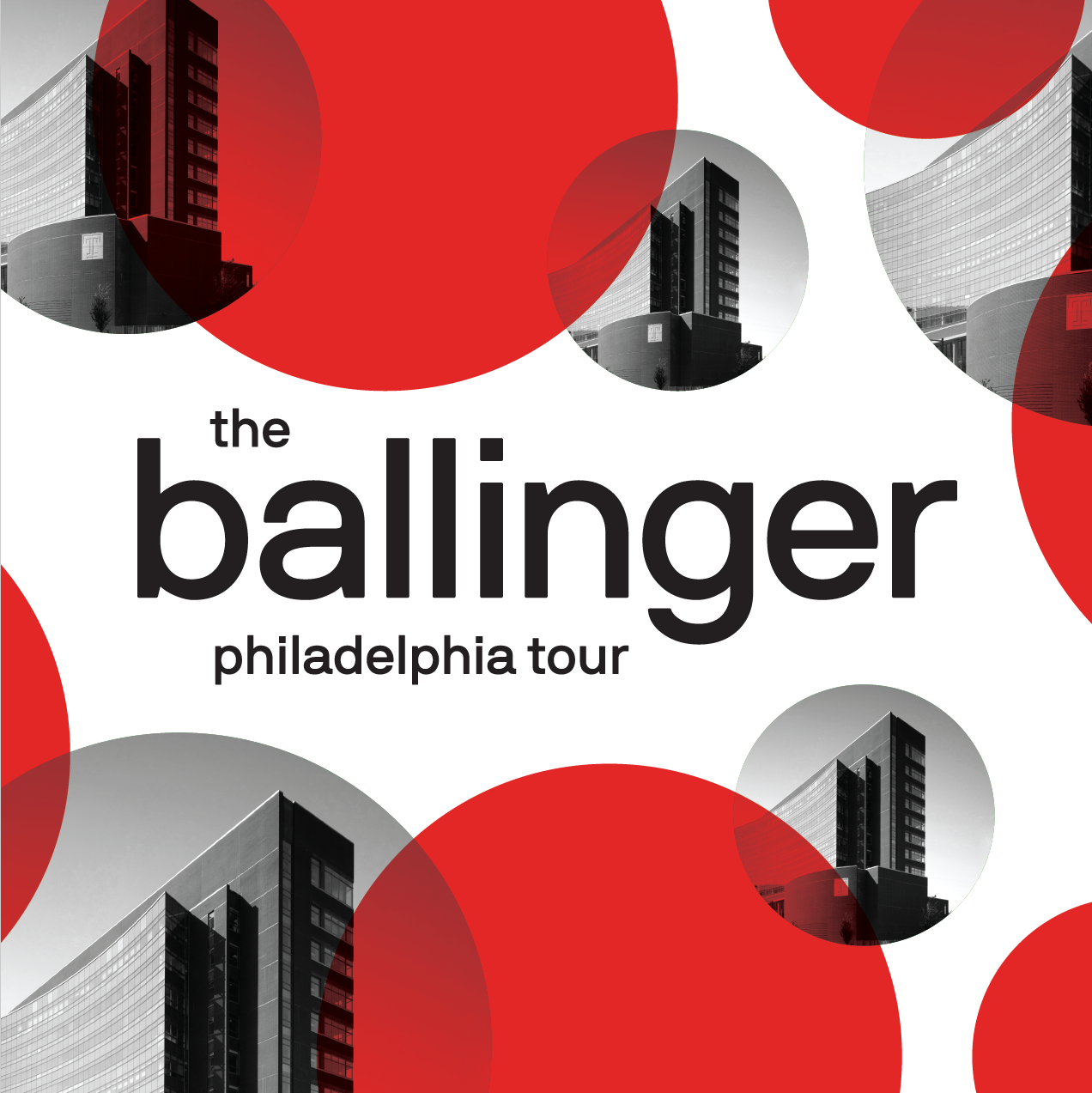 Cover photo stating 'the ballinger philadelphia tour'